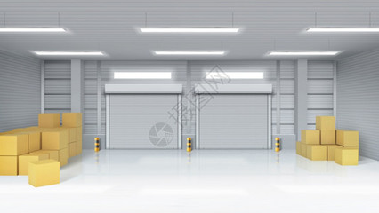 車庫內部概念橫幅展示 鋼質內室門系列產品，定義空間新美學