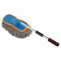 阿布熊 汽車清洗刷 超纖維伸縮式 可旋轉(zhuǎn) 蠟拖 玻璃清洗 汽車拖把 蠟刷 撣灰 車撣