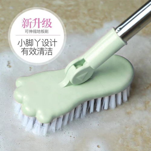 長(zhǎng)柄地板刷硬毛瓷磚浴室衛(wèi)生間刷子清潔家用清洗地刷長(zhǎng)柄刷