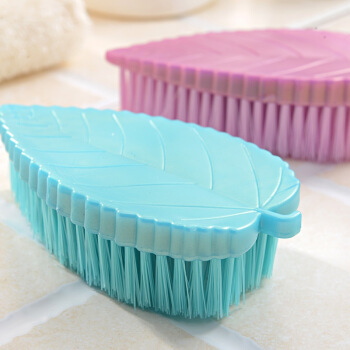 開(kāi)普特 樹(shù)葉洗衣刷子鞋刷多用途清潔刷塑料地板清洗刷 WH-2201